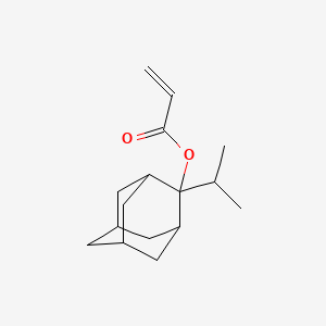 Chemical structure of 2-Isopropyl-2-adamantyl acrylate