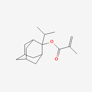 Chemical structure of 2-Isopropyl-2-methacryloyloxyadamantane