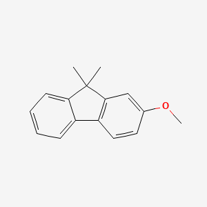 Chemical structure of 2-Methoxy-9,9-dimethyl-9H-fluorene