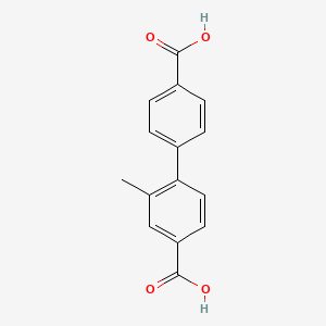 Chemical structure of 2-Methyl-[1,1'-biphenyl]-4,4'-dicarboxylic acid