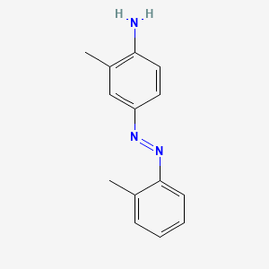 Chemical structure of o-Aminoazotoluene