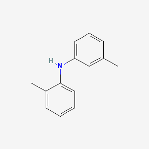 Chemical structure of 2-Methyl-N-(m-tolyl)aniline