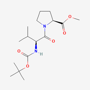 Chemical structure of (S)-N-Boc-2-furylalanine tert-butylamine