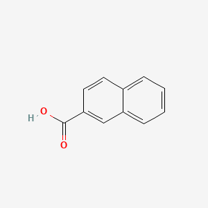 Chemical structure of 2-Naphthoic acid