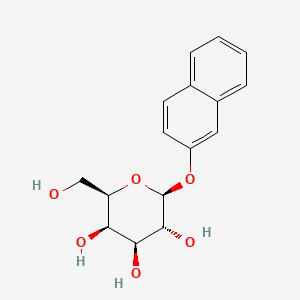 Chemical structure of 2-Naphthyl b-D-galactopyranoside