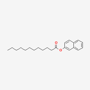 Chemical structure of 2-Naphthyl Laurate