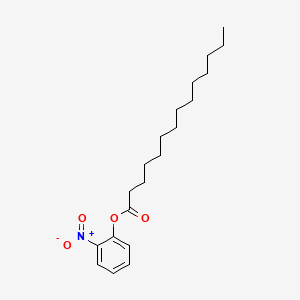 Chemical structure of 2-Nitrophenyl myristate