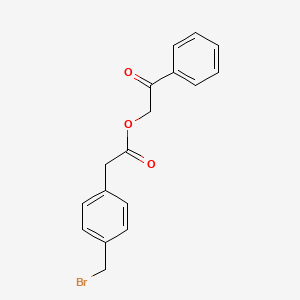 Chemical structure of Phenacyl 4-(Bromomethyl)phenylacetate
