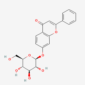 Chemical structure of 7-Hydroxyflavone-beta-D-glucoside