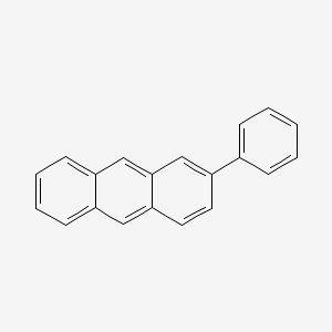 Chemical structure of 2-Phenylanthracene