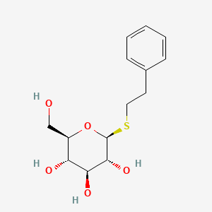 Chemical structure of 2-Phenylethyl β-D-thiogalactoside