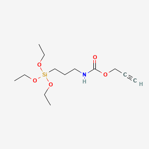 Chemical structure of 2-Propynyl [3-(Triethoxysilyl)propyl]carbamate