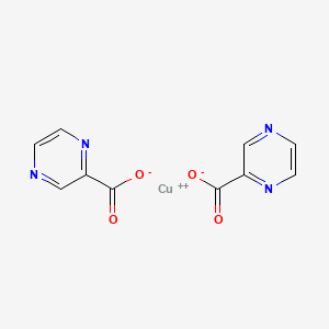 Chemical structure of 2-PYRAZINECARBOXYLIC ACID, COPPER(II) SA LT, 97%