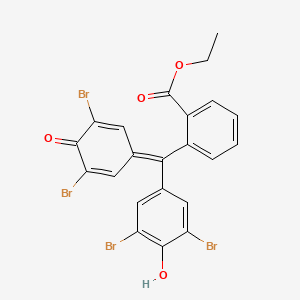 Chemical structure of Tetrabromophenolphthalein ethyl ester