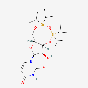 Chemical structure of 3',5'-O-(1,1,3,3-Tetraisopropyl-1,3-disiloxanediyl)uridine