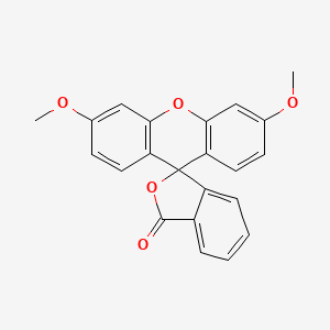 Chemical structure of 3',6'-Dimethoxy-3h-spiro[isobenzofuran-1,9'-xanthen]-3-one
