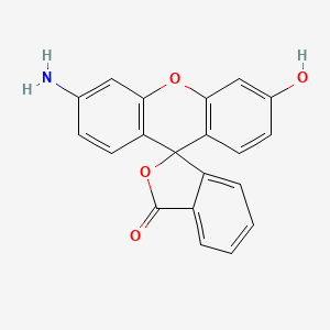 Chemical structure of 3'-Amino-6'-hydroxy-3h-spiro[2-benzofuran-1,9'-xanthen]-3-one