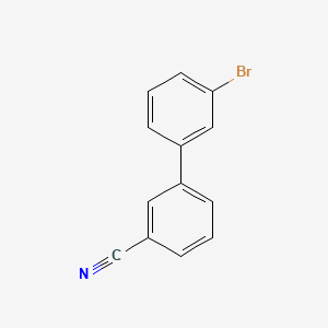 Chemical structure of 3'-Bromo[1,1'-biphenyl]-3-carbonitrile