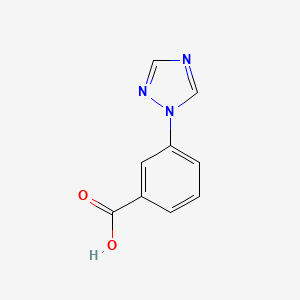 Chemical structure of 3-(1H-1,2,4-Triazol-1-yl)benzoic Acid