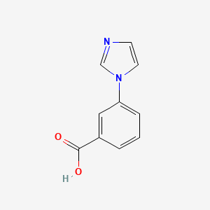 Chemical structure of 3-(1H-Imidazol-1-yl)benzoic acid