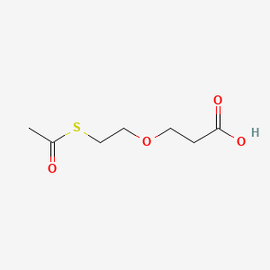 Chemical structure of 3-(2-(Acetylthio)ethoxy)propanoic acid