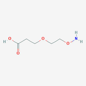 Chemical structure of 3-(2-(Aminooxy)ethoxy)propanoic acid