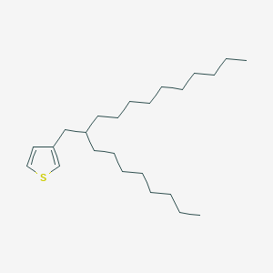 Chemical structure of 3-(2-Octyldodecyl)thiophene
