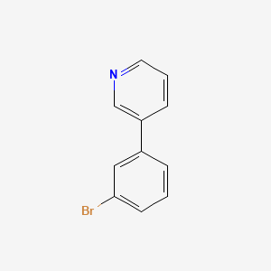 Chemical structure of 3-(3-Bromophenyl)pyridine