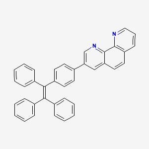 Chemical structure of 3-(4-(1,2,2-Triphenylvinyl)phenyl)-1,10-phenanthroline