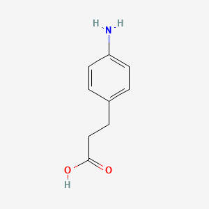 Chemical structure of 3-(4-Aminophenyl)propionic acid