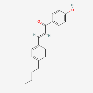 Chemical structure of 4-Butyl-4'-hydroxychalcone