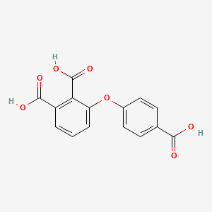 Chemical structure of 3-(4-Carboxyphenoxy)phthalic acid