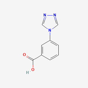 Chemical structure of 3-(4H-1,2,4-Triazol-4-yl)benzoic acid