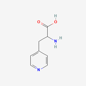 Chemical structure of 4-Pyridylalanine, DL-