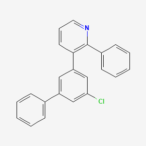 Chemical structure of 3-(5-Chlorobiphenyl)-2-phenylpyridine