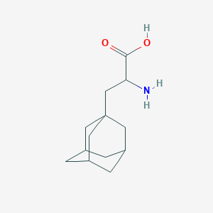 Chemical structure of 3-Adamantan-1-yl-2-amino-propionic acid