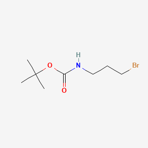 Chemical structure of 3-(Boc-amino)propyl bromide