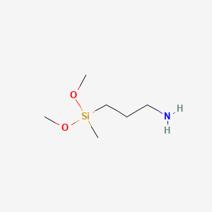 Chemical structure of 3-(Dimethoxymethylsilyl)propylamine