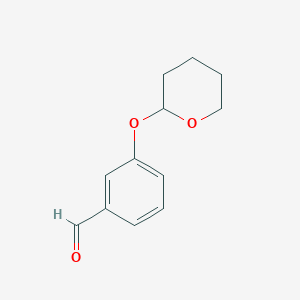 Chemical structure of 3-(tetrahydropyran-2-yloxy)benZaldehyde