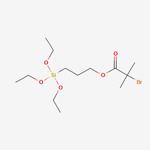 Chemical structure of 3-(Triethoxysilyl)propyl 2-Bromo-2-methylpropanoate