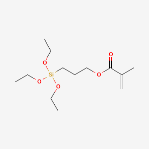 Chemical structure of 3-(Triethoxysilyl)propyl methacrylate