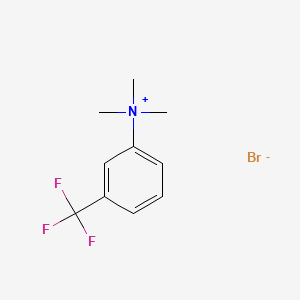Chemical structure of 3-(Trifluoromethyl)phenyltrimethylammonium Bromide