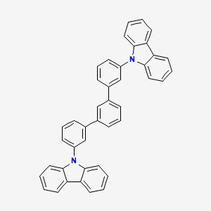 Chemical structure of 3,3''-Di(9H-carbazol-9-yl)-1,1':3',1''-terphenyl