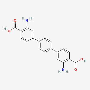 Chemical structure of 3,3''-Diamino-[1,1':4',1''-terphenyl]-4,4''-dicarboxylicacid