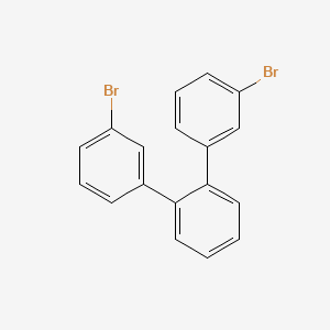 Chemical structure of 3,3''-Dibromo-1,1':2',1''-terphenyl