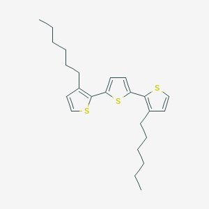 Chemical structure of 3,3''-Dihexyl-2,2':5',2''-terthiophene