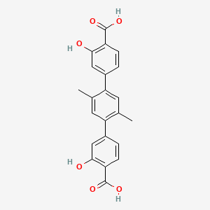Chemical structure of 3,3''-Dihydroxy-2',5'-dimethyl-[1,1':4',1''-terphenyl]-4,4''-dicarboxylicacid