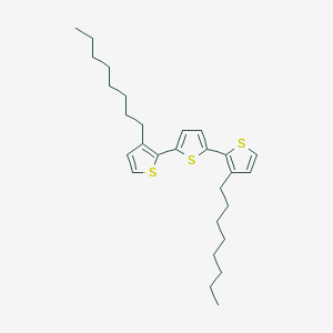 Chemical structure of 3,3''-Dioctyl-2,2':5',2''-terthiophene