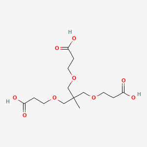 Chemical structure of 3,3'-((2-((2-Carboxyethoxy)methyl)-2-methylpropane-1,3-diyl)bis(oxy))dipropionic acid
