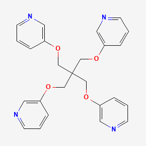 Chemical structure of 3,3'-((2,2-Bis((pyridin-3-yloxy)methyl)propane-1,3-diyl)bis(oxy))dipyridine